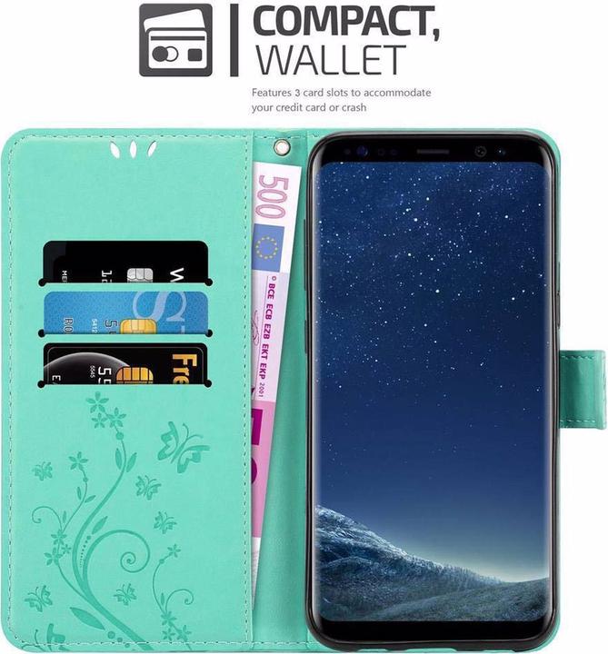Actual product image Cadorabo Flower Book Cover (Samsung Galaxy S8)
