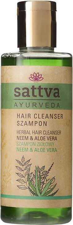 Sattva Ayurveda Shampoo Neem Aloe Vera (210 ml, Flüssiges Shampoo)