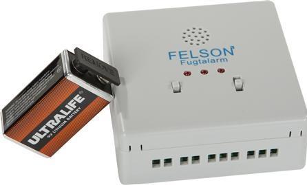 Image du produit Felson fugtalarm model 5030TI med relae og 9V lithium batteri