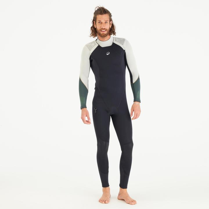 Subea Neoprenanzug Tauchen Herren 3 mm SCD 900 khaki/schwarz