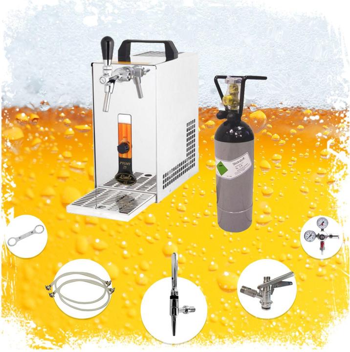 Produktbild Ich-zapfe Guinness Zapfanlage, Bierzapfanlage - Komplett Set - Bierkoffer, Durchlaufkühler PYGMY 25 1-leitig T