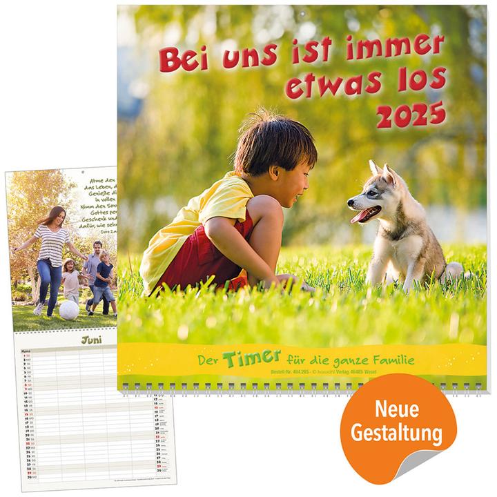 Produktbild Bei uns ist immer etwas los 2025 (30 x 31 cm, Harter Einband, Deutsch)