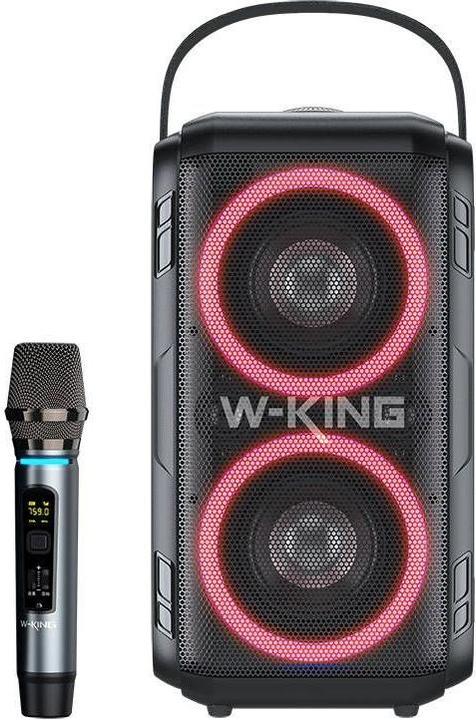 W-king Wireless Bluetooth Speaker T9 60W (black) (8 h, Rechargeable battery operated)