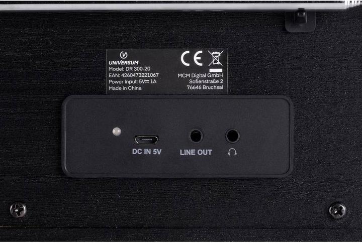 Produktbild DR 300-20 Tischradio DAB+, UKW Bluetooth®, DAB+, UKW wiederaufladbar Schwarz (DAB+, UKW, Bluetooth)