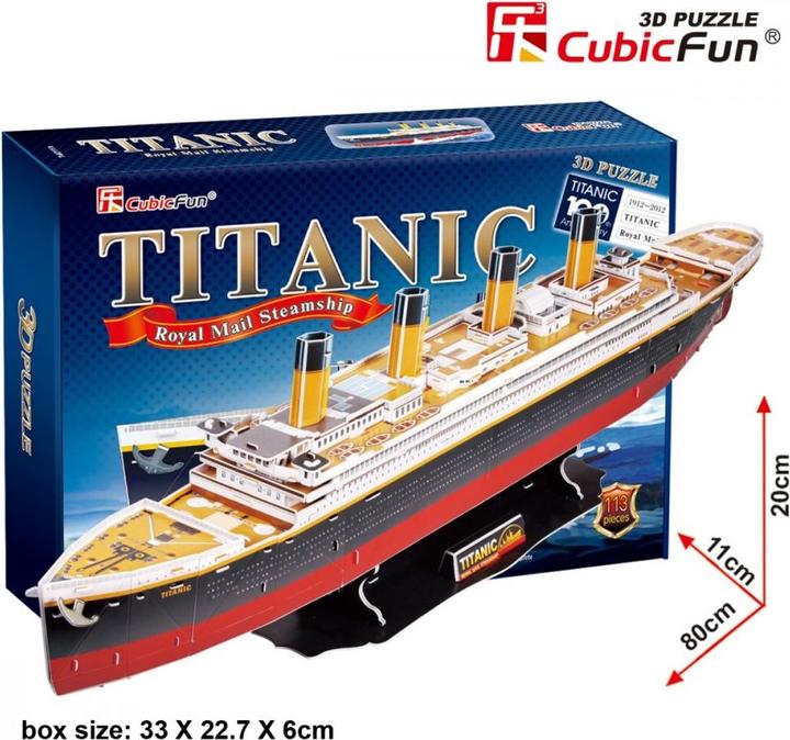 Actual product image Cubicfun Cubic Fun 3D Puzzle Titanic Large (113 pieces)