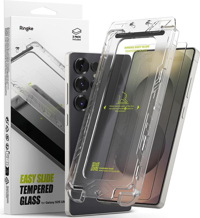 Immagine prodotto Ringke Easy Slide 2-pack tempered glass for Samsung Galaxy S25 Ultra (2 Pezzo/i, Samsung Galaxy S25 Ultra)