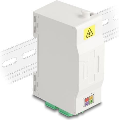 Immagine prodotto Delock Scatola di giunzione in fibra ottica per guida top-hat con supporto per giunzioni (Scatola di giunzione)