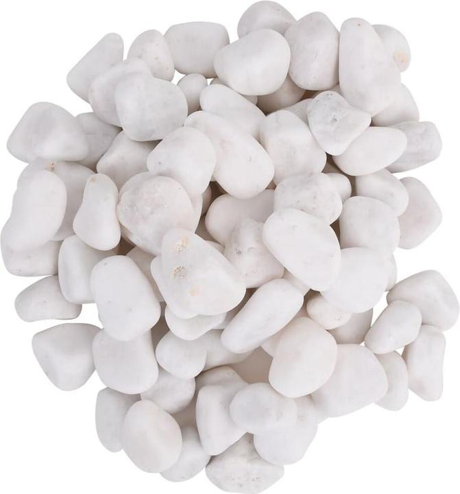 Image du produit VidaXL Galet poli 25 kg Blanc 2-5 cm,Couleur : Blanc,Matériau (Fond, Pierres)