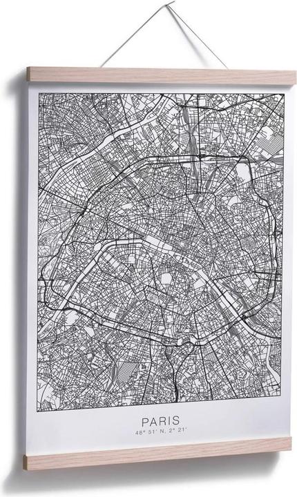 Produktbild Trenddeko Stadtplan Paris (50 x 60 cm)