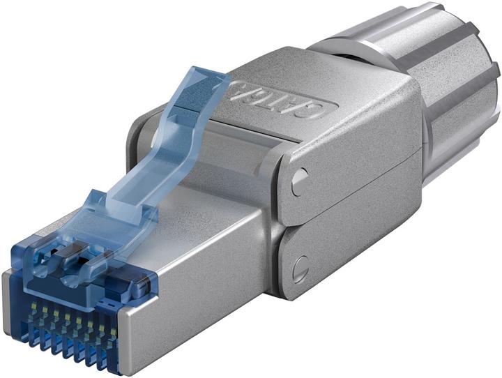 Goobay CAT 6A STP-geschirmter RJ45-Stecker für die Feldmontage (Netzwerkkabel Stecker)