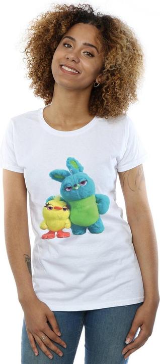 Actual product image Disney Womens/Ladies Toy Story 4 Ducky And Bunny Cotton T-Shirt (L)
