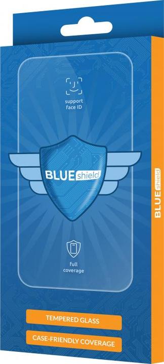 Actual product image Tanius Front Cover Clear Screen Protector Blue Shield for iPhone 12 Pro Max, Transparent (Apple iPhone 12 Pro Max)