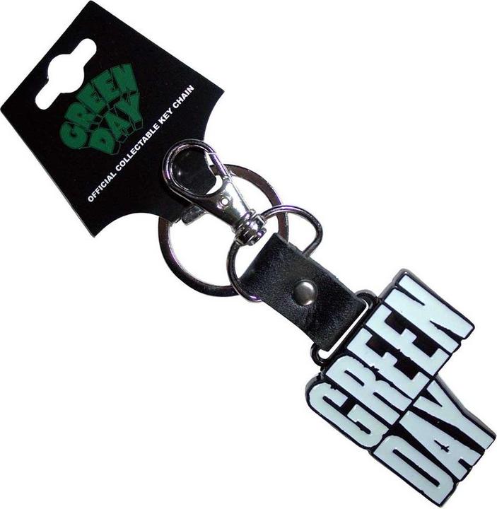Actual product image Green Day Stacked Logo Metal Keyring