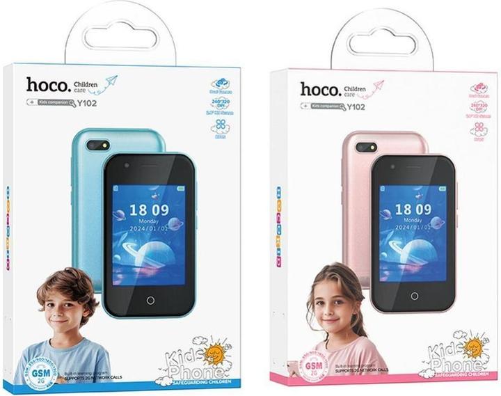 Hoco Headphone with microphone smartphone for kids 2,8" Y102 blue (2.80", 2G)