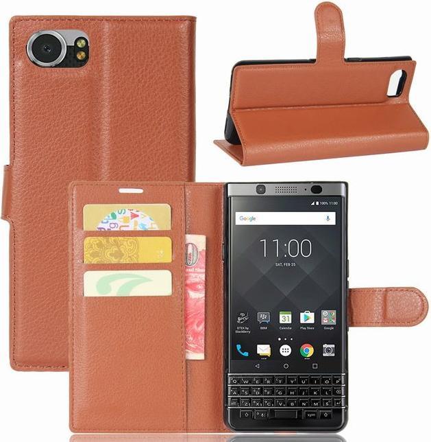 Actual product image MU Classic Litchi Leather Bookcover (KEYone)