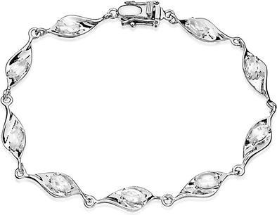 Actual product image Silver Cat Elegant bracelet with zircons SC443