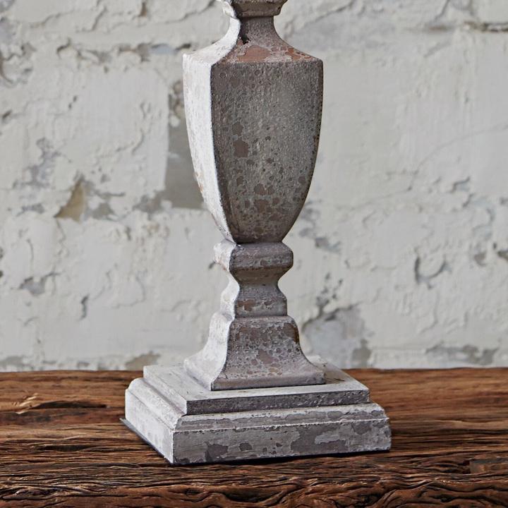 Actual product image Loberon Table Lamp Gorham white/antique grey (E27)