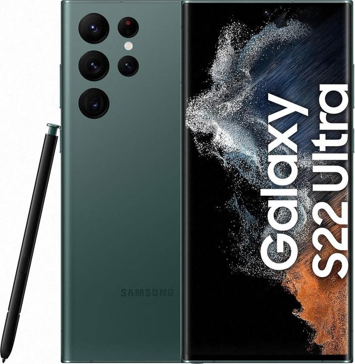 Re!commerce Galaxy S22 Ultra 5G (256 GB, Grün, Green, 6.80", 108 Mpx, Dual SIM, B / Sehr gut)