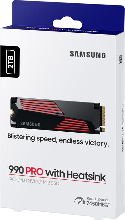Produktbild Samsung 990 Pro mit Heatsink MZ-V9P2T0GW (2000 GB, M.2 2280)