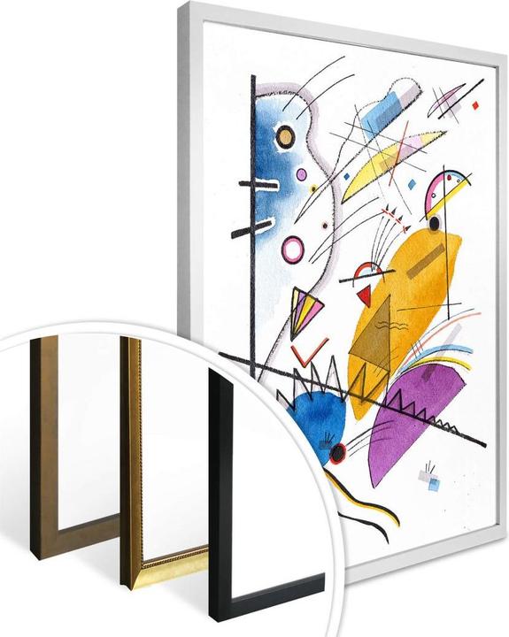 Produktbild Trenddeko Kandinsky - Durchgehender Strich (100 x 120 cm)