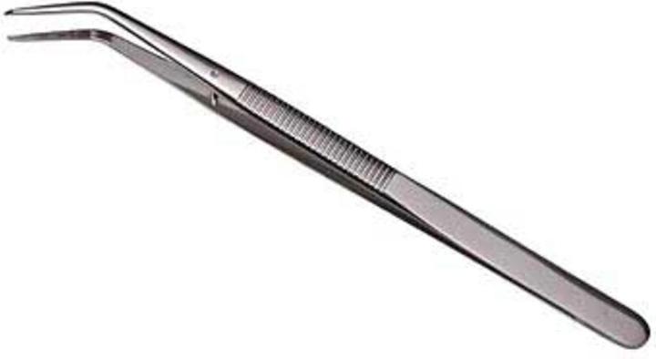 Produktbild Dönges Pinzette mit Führungsstift, gebogen, spitz, 155 mm