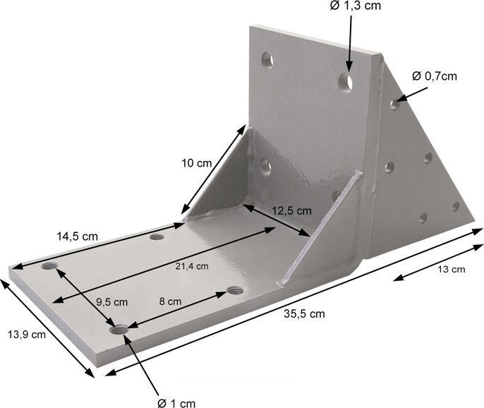 Immagine prodotto Swisshandel24 2x Adattatore per puntone del tetto per tenda a cassonetto, adattatore per puntone del tetto -
