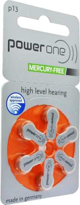 Actual product image Varta Rayovac hearing aid battery HA13, IEC PR48, 4606 945 406, Acoustic Rayovac hearing aid battery