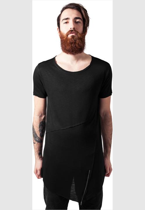 Produktbild Urban Classics Long Open Edge Front Zip Tee (L)