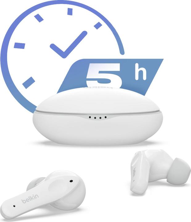 Produktbild Belkin SoundForm Nano Bluetooth In-Ear Kinder Kopfhörer, kabellos, 85 dB Begrenzung, True Wireless