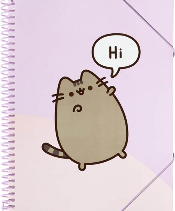 Actual product image Pusheen - A4 folder with elastic band + 30 transparent sleeves (A4, 1 Piece)