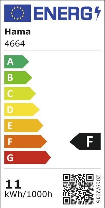 Label énergétique Hama ToGo (éclairage annulaire)