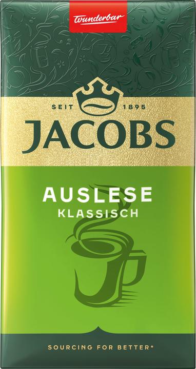 Jacobs Klassische Auslese Kaffee, gemahlen 500,0 g (Mittlere Röstung, 500 g)