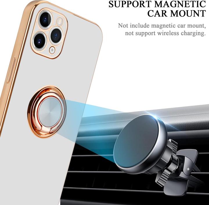 Produktbild Cadorabo Hülle für Apple iPhone 11 PRO im TPU mit Kameraschutz und Ring LM089 Style (Apple iPhone 11 Pro)