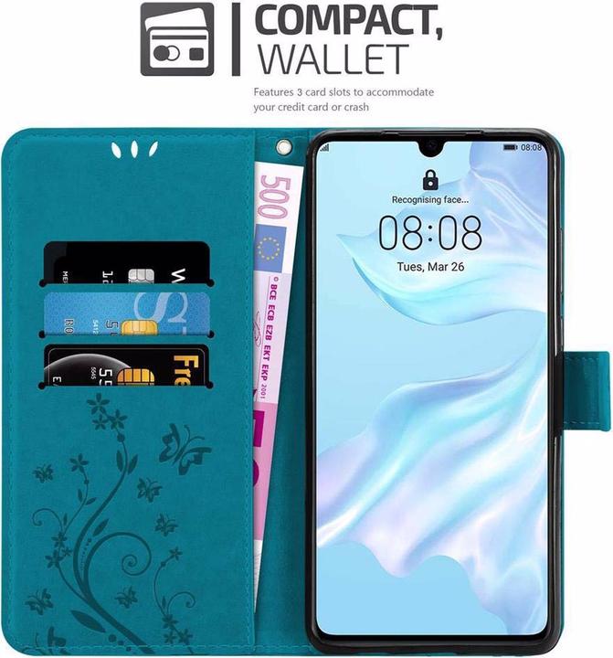 Image du produit Cadorabo Couverture du livre de fleurs (Huawei P30)