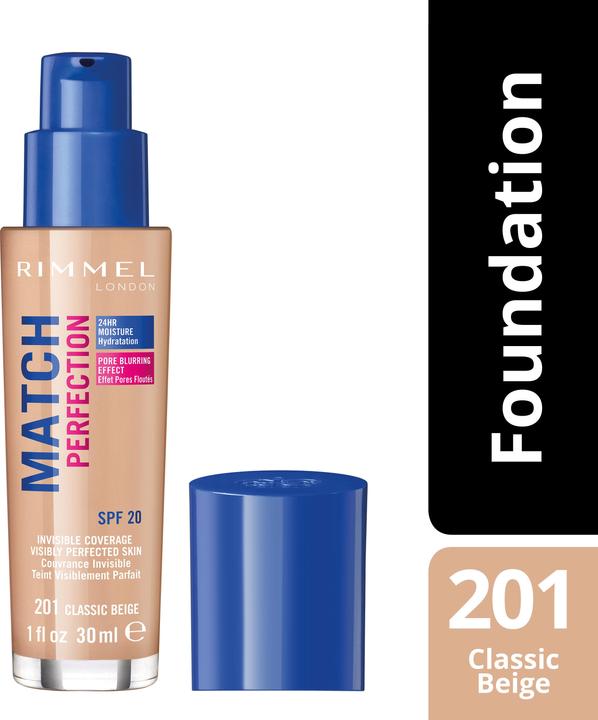 Actual product image Rimmel London Match Perfection SPF20 (201 Classic Beige)