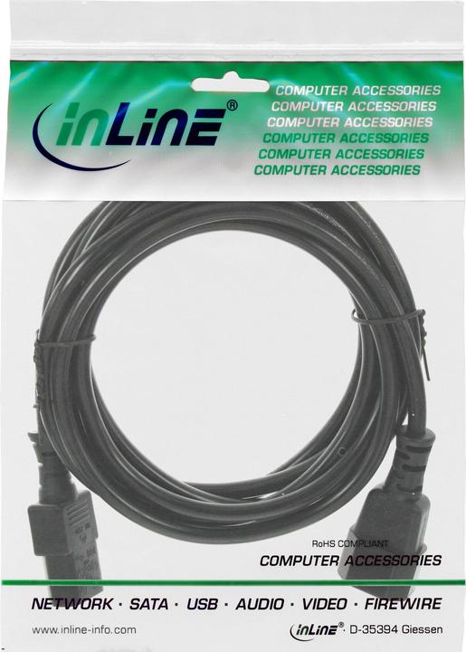 Actual product image InLine Cold device extension (1.50 m, IEC 320)