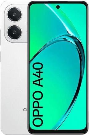 Immagine prodotto OPPO A40 Smartphone, Fotocamera AI 50MP, Selfie 5MP, Display 6.67” 90HZ LCD HD+, 5100mAh, RAM 12 GB (128 GB, Starlight White, 6.67", Doppia SIM, 50 Mpx, 4G)