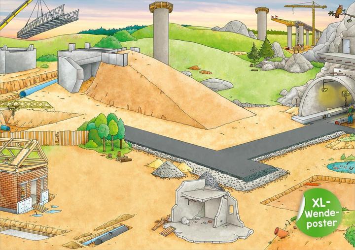 Image du produit Mon poster autocollant XL Chantier de construction