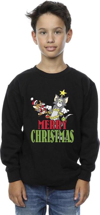 Produktbild Tom & Jerry Merry Christmas Baubles Sweatshirt Jungen (152, 158)