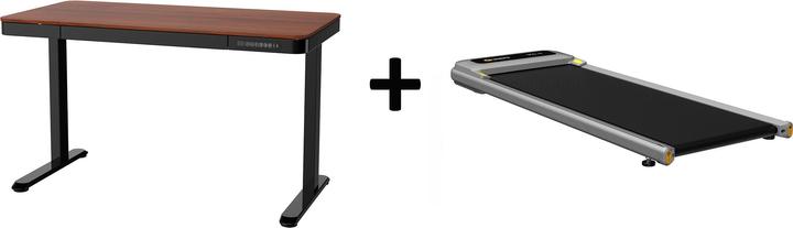Actual product image Xiaomi Urevo U1 Smart Walkingpad treadmill + TUCKANO electrically adjustable desk black/walnut