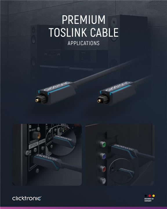 Produktbild clicktronic Opto-Kabel (2 m, Optisch)