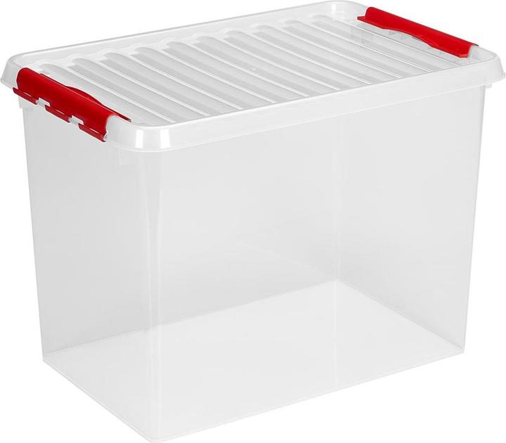 Produktbild Sunware Q-line Aufbewahrungsbox 72L transparent rot (72 l)