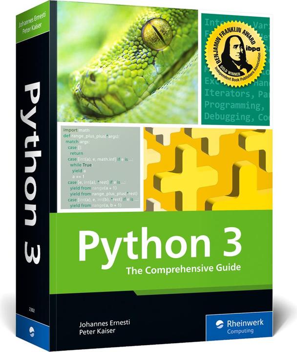 Produktbild Python 3 (Englisch, Johannes Ernesti, Peter Kaiser, 2023)