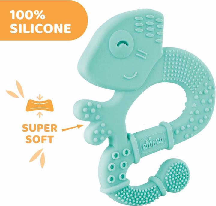 Image du produit Chicco Anneau de dentition avec poils doux - EIDECHSE BLUE, - 2m