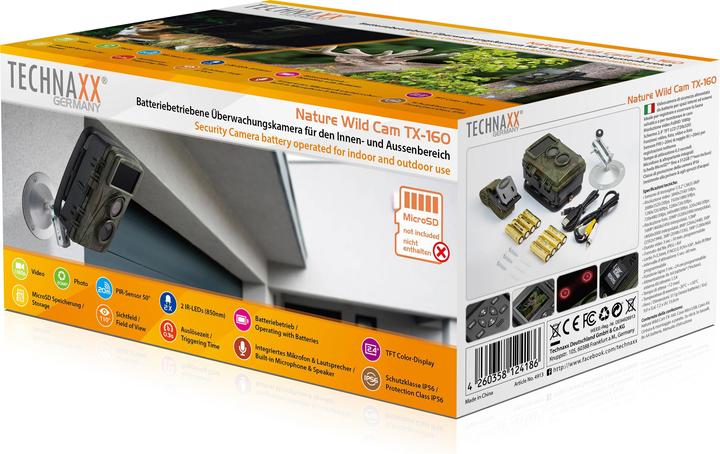 Image du produit Technaxx TX-160 CMOS 25,4 / 3,2 mm (1 / 3.2" ) Vision nocturne camouflage 3840 x 2160 pixels