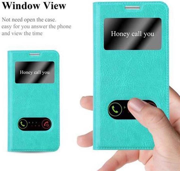 Produktbild Cadorabo Book mit View Doppelfenster Cover (Samsung Galaxy Alpha)