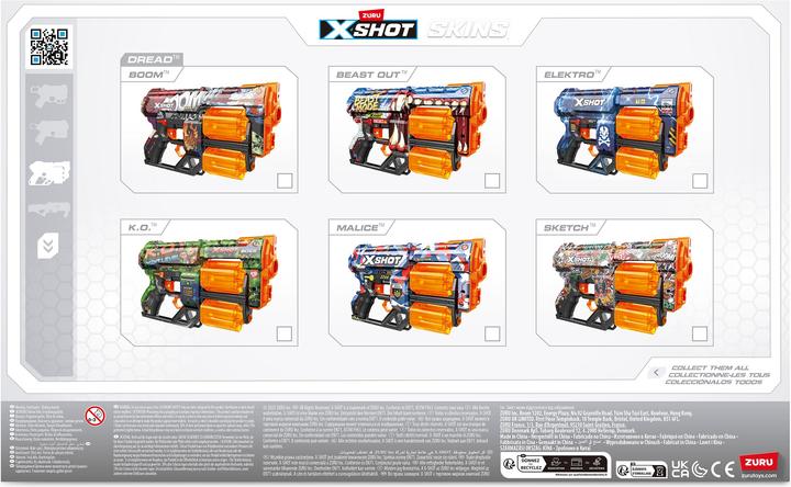 Actual product image Xshot X-Shot - Skins Dread (12 Darts) (36517)