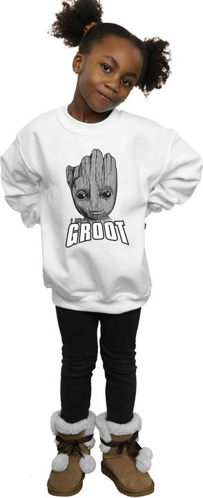 Produktbild Guardians Of The Galaxy Groot Face Sweatshirt Mädchen (152, 158)