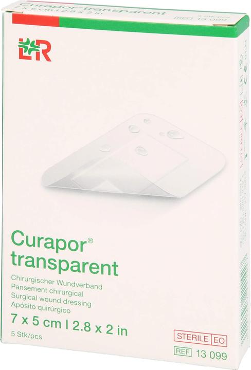 Produktbild Curapor Wundverband 7x5cm transparent (5 x)