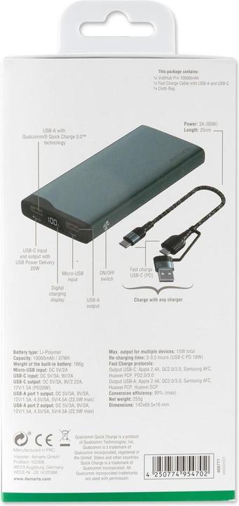Actual product image 4smarts VoltHub Pro (10000 mAh, 22.50 W, 37 Wh)